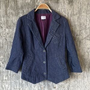 PRODUCT OF VOLCOM DESIGN Women's Pinstripe Blazer Size M